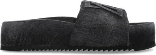 Vic Matié Slides Denim Gray Dames