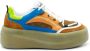 Vic Matié Stijlvolle Sneaker in Bruin Blauw Oranje Multicolor Dames - Thumbnail 1