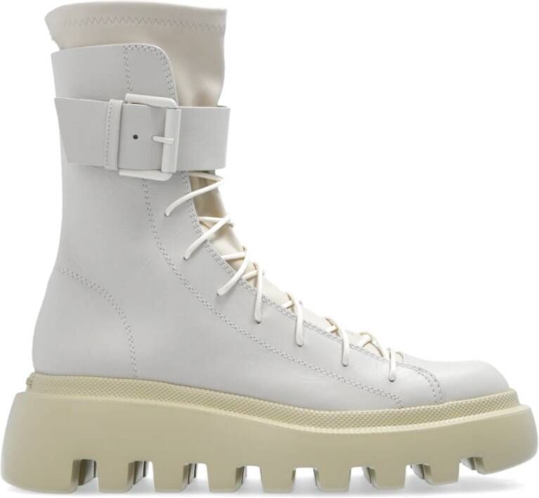 Vic Matié Veterschoenen Beige Dames