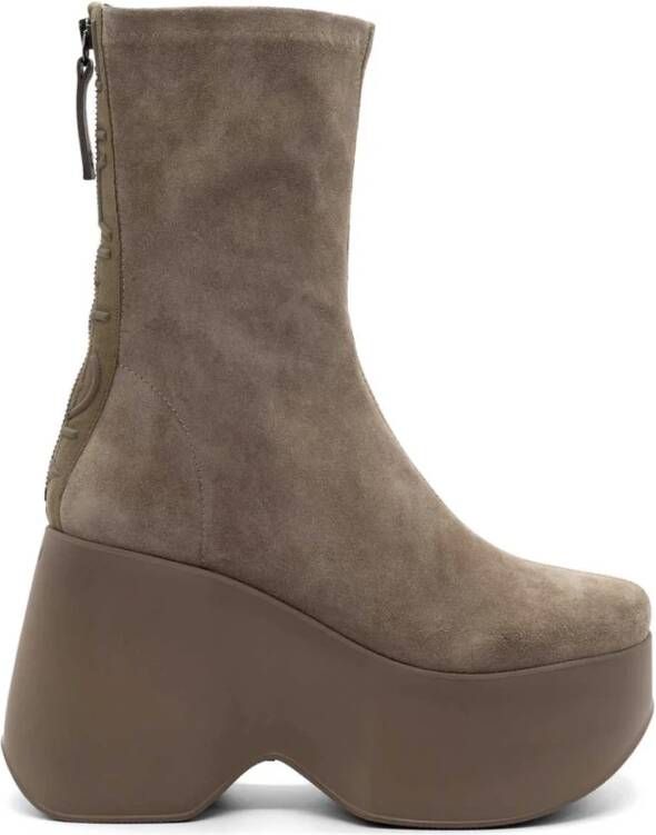 Vic Matié Yoko Tortora Enkellaars Beige Dames