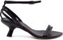 Vic Matié Zwarte leren Cross-Slipper sandalen Black Dames - Thumbnail 1