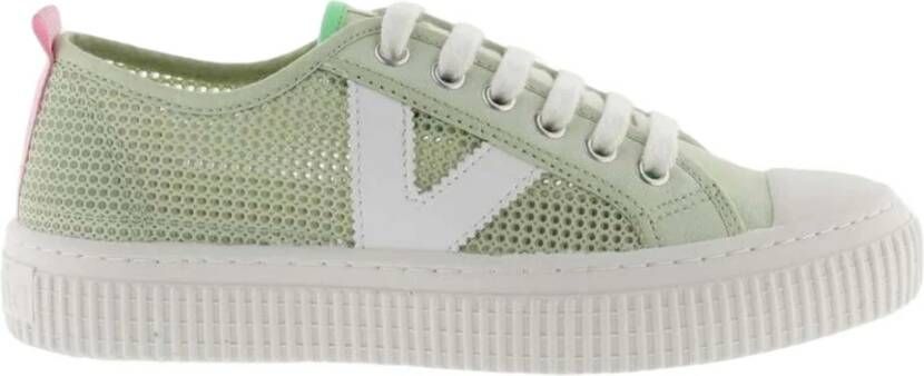 Victoria 1915 Re-Edit Basket Rejilla Sneakers Green Dames