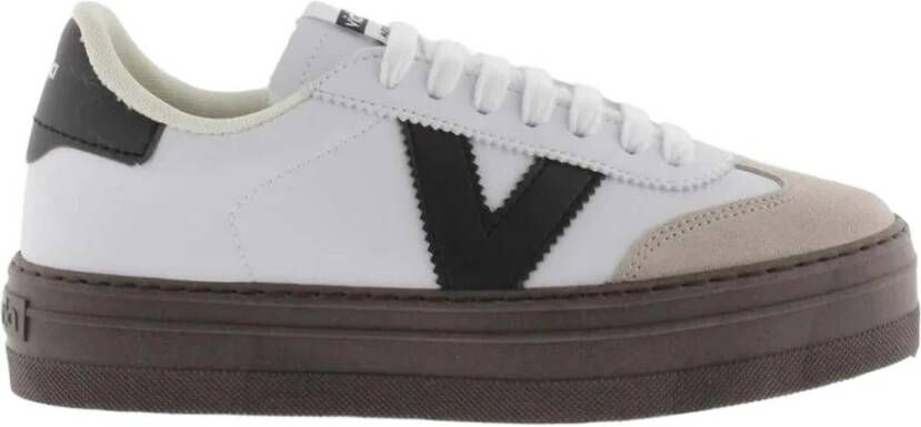 Victoria Barcelona Fietser Effect Leder Sneakers Multicolor Dames