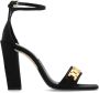 Victoria Beckham Sandalen met hakken van satijn Zwart Dames - Thumbnail 1