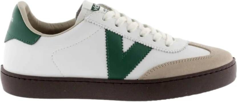 Victoria Berlin Fietser Effect Leder & Suède Sneakers Green Heren