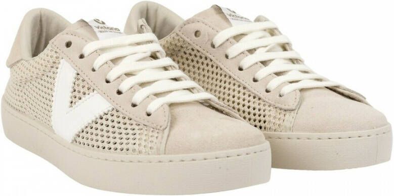 Victoria Sneakers Berlin Grid Beige Dames