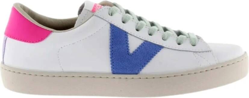 Victoria Berlin Piel & Neon Sneakers White Dames