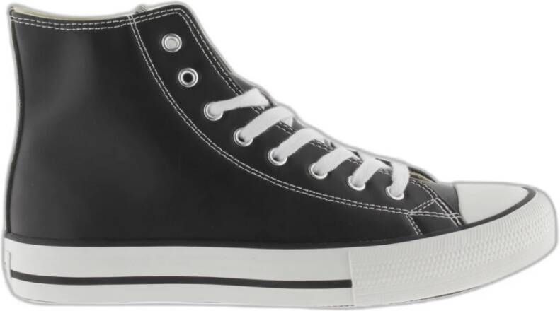 Victoria Dames sportschoenen van leer Tribu Black Dames