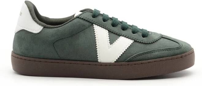 Victoria Groene Suède Sneakers met Ergonomisch Voetbed Green Heren