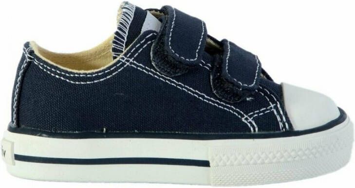 Victoria Low canvas sneakers in scratch Blauw