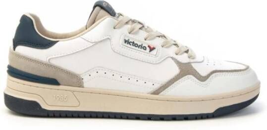 Victoria Retrostijl Omlijst Logo Sneakers Mannen White Heren