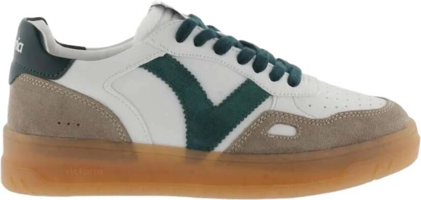 Victoria Seúl Effect Leder & Suède Sneakers Green