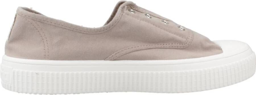 Victoria Stijlvolle Canvas Sneakers voor Vrouwen Beige Dames - Foto 1