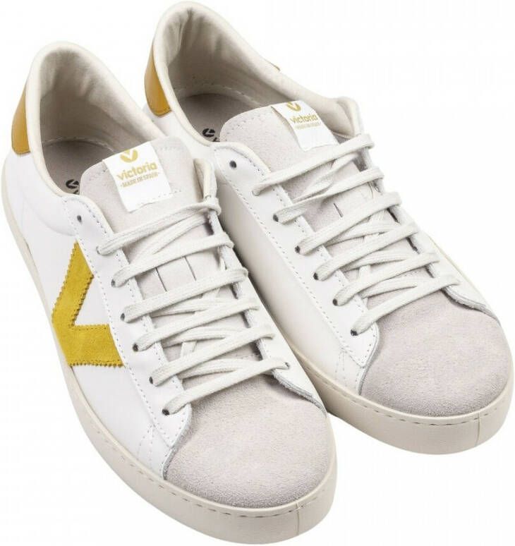 Victoria Leren sportschoenen berlin constraste (grandes tailles) Yellow Unisex