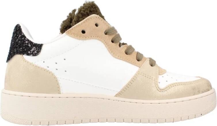 Victoria Stijlvolle Vetersneakers voor Vrouwen Beige Dames