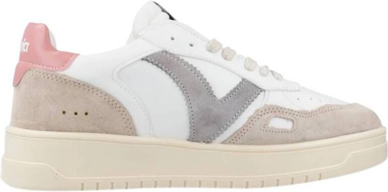 Victoria Stijlvolle vetersneakers voor vrouwen White Dames