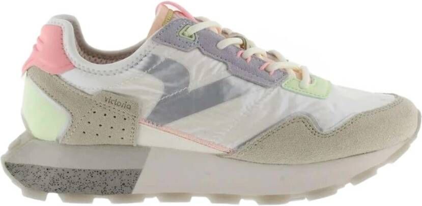 Victoria Sneakers met suède overlays Multicolor Dames