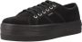 Victoria Zwarte Canvas Platform Sneakers Black - Thumbnail 3