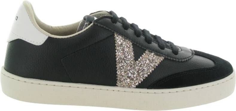 Victoria Sneakers met Slangeneffect voor Dames Black Dames