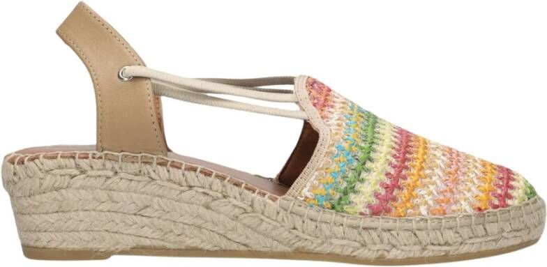 Viguera Kleurrijke Raffia Espadrilles Sandalen Multicolor Dames