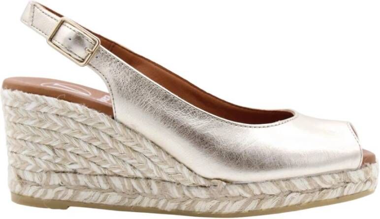 Viguera Stijlvolle Wedge Espadrilles Gray Dames