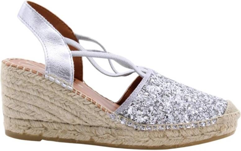 Viguera Wig Espadrilles voor Glamoureuze Stijl Gray Dames