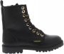 VINGINO Eva High veterboots zwart Imitatieleer Effen 30 - Thumbnail 4