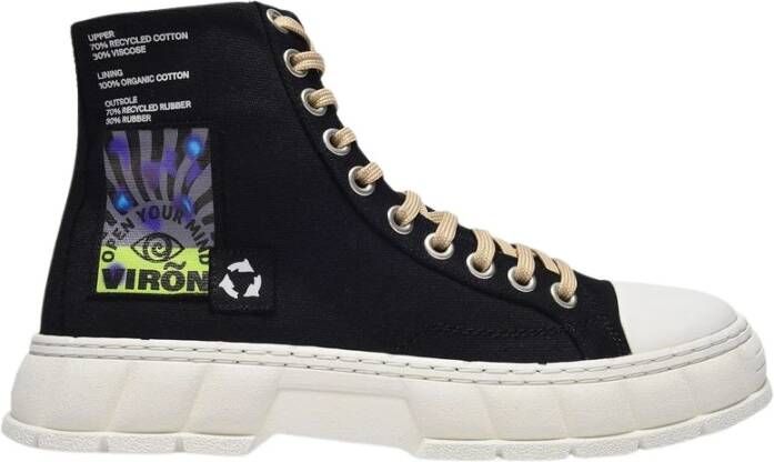 Virón 1982 Techno canvas 99r zwarte sneakers Zwart Unisex