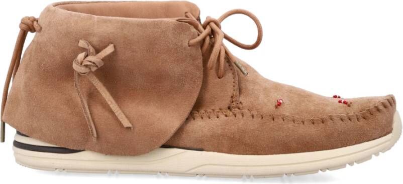 Visvim Kameel Sneakers Lhamo-Folk Stijl Brown Heren