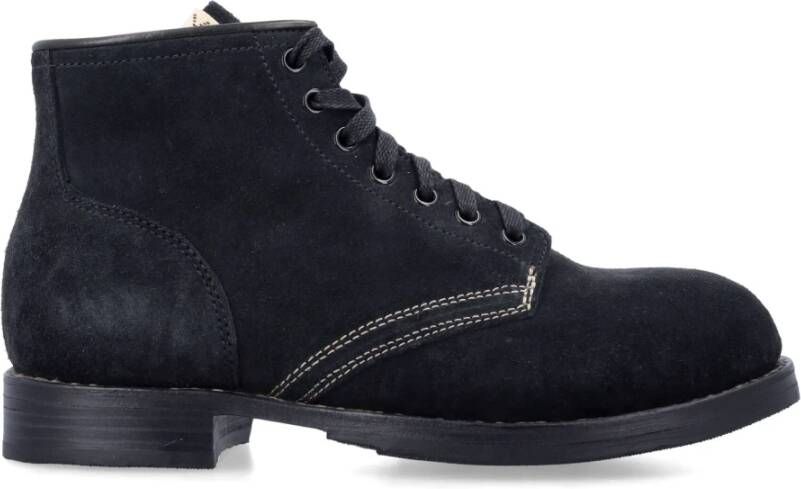 Visvim Zwarte Gesloten Laarzen Brigadier Stijl Black Heren