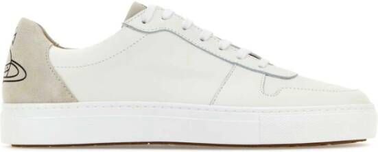 Vivienne Westwood Klassieke Witte Leren Trainer Sneakers White Dames