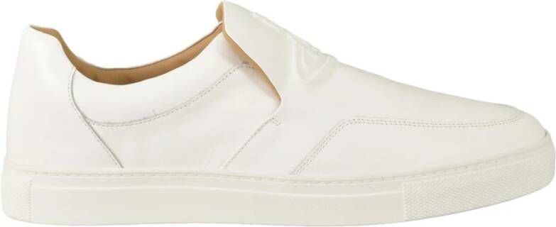 Vivienne Westwood Leren Rubberen Zoolschoenen White Heren