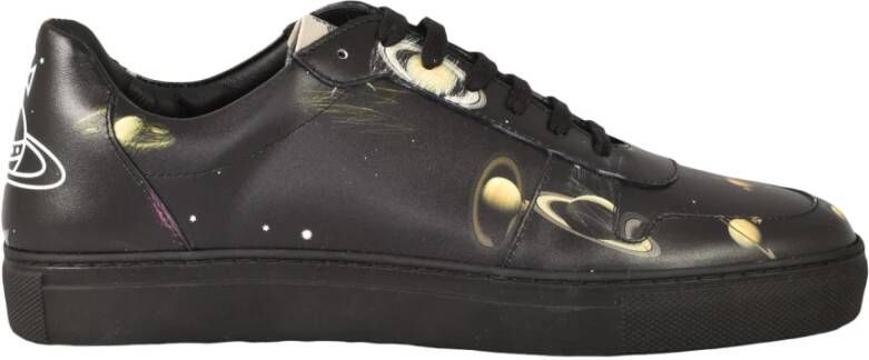 Vivienne Westwood Leren Sneakers met Rubberen Zool Black Heren