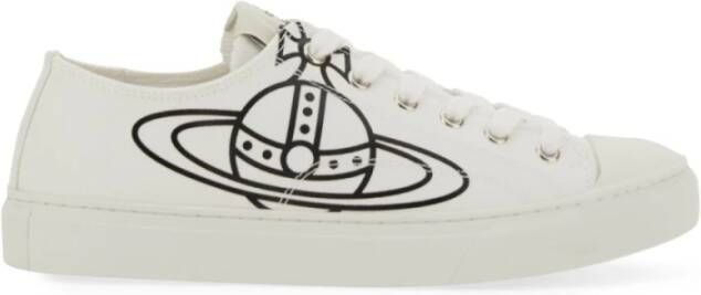 Vivienne Westwood Orb Logo Lage Sneaker White Dames