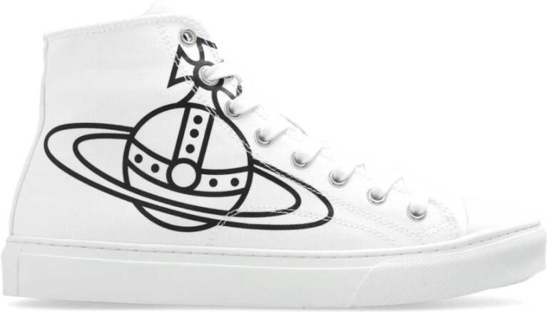 Vivienne Westwood Hoge sneakers met hoge top Plimsoll High Top White Dames