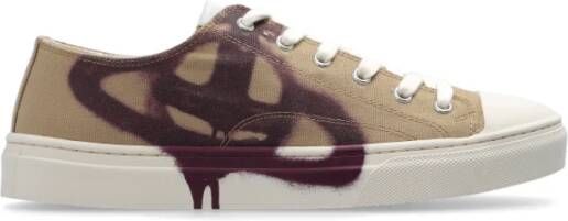 Vivienne Westwood Sneakers met logo Beige Dames