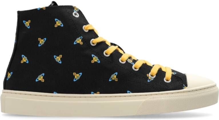 Vivienne Westwood Sneakers Plimsoll High Top Black Heren