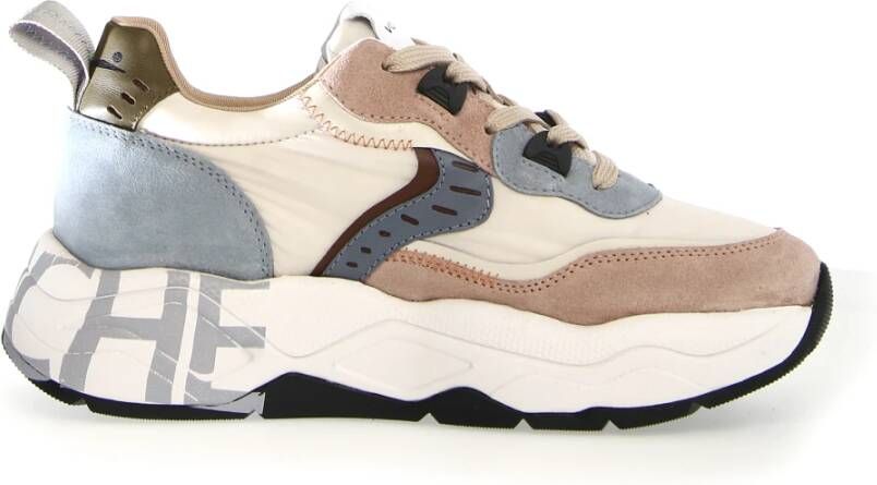 Voile blanche Beige Clubs Sneakers voor Vrouwen Multicolor Dames