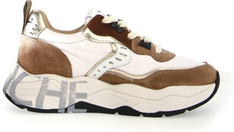 Voile blanche Beige Clubs Sneakers voor Vrouwen Multicolor Dames