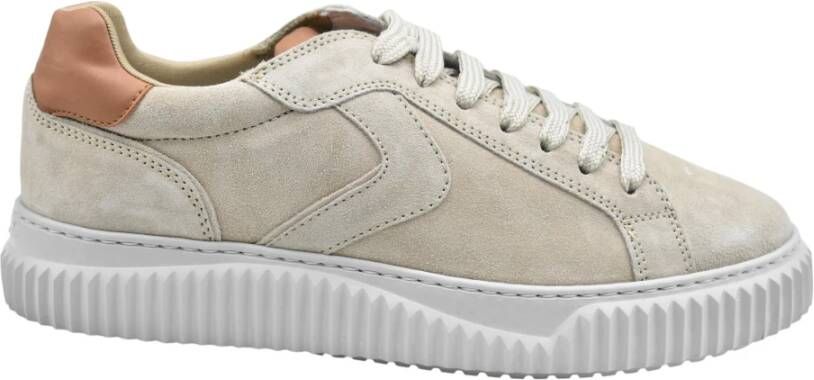 Voile blanche Beige Veterschoenen Dames Aw23 Beige Dames