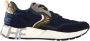 Voile blanche Blauwe Leren Nylon Club01 Sneakers Blue Heren - Thumbnail 8