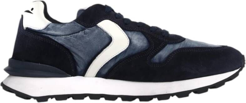 Voile blanche Blauwe Sneakers Paris Race Man Blue Heren