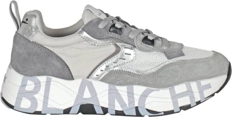 Voile blanche Casual Sneakers in Trendy Stijl Gray Dames