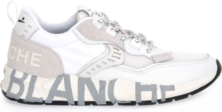 Voile blanche Leather and nylon sneakers Club01 White Heren