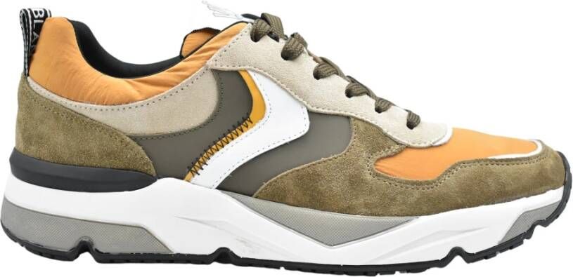 Voile blanche Geknoopte Taupe Oranje Schoenen voor Heren Groen Heren