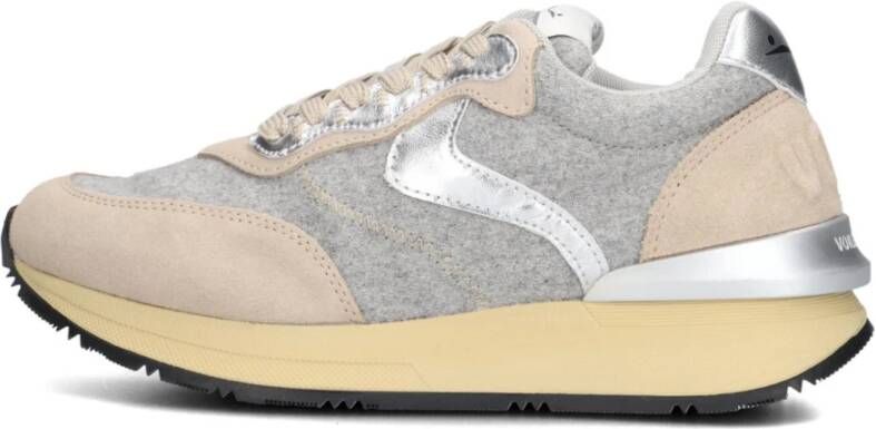 Voile blanche Grijze Lage Sneakers voor Dames Gray Dames