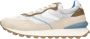 Voile blanche Suede and technical fabric sneakers Qwark Hype MAN Beige Heren - Thumbnail 2