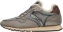 Voile blanche Leather and fabric sneakers Julia FUR Gray Dames - Thumbnail 1