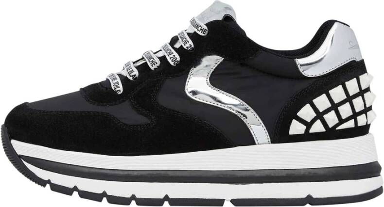 Voile blanche Leather and fabric sneakers Maran S Black Dames