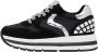 Voile blanche Leather and fabric sneakers Maran S Black Dames - Thumbnail 1